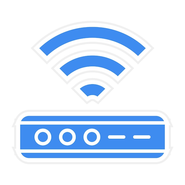 Векторное изображение значка подключения Wi-Fi может быть использовано для управления отелем