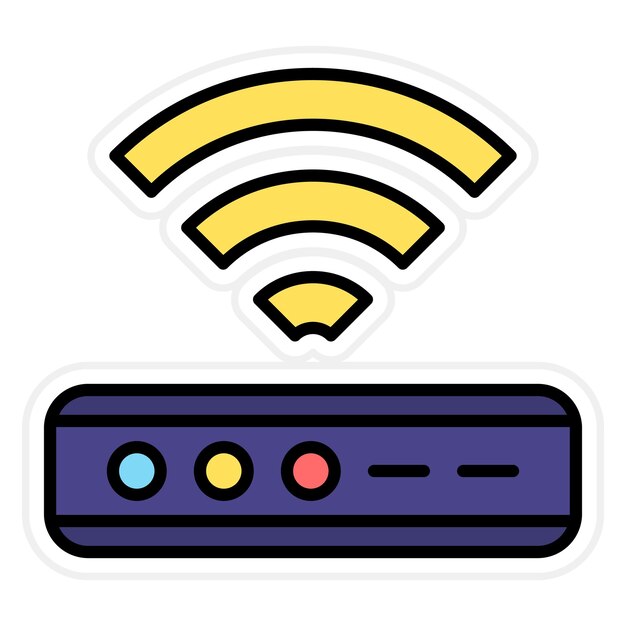 Векторное изображение значка подключения Wi-Fi может быть использовано для управления отелем