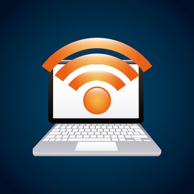 wifi connection service isolated icon