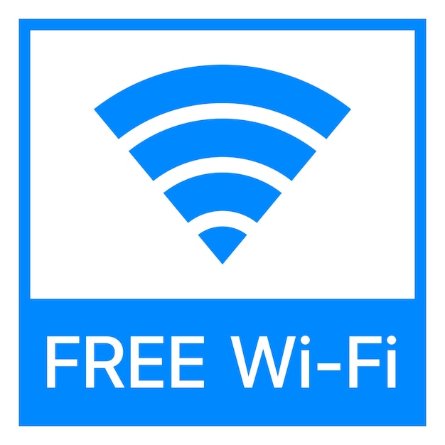 Vector wifi free sign