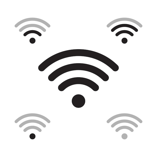 Wifi アイコンのベクトルを設定