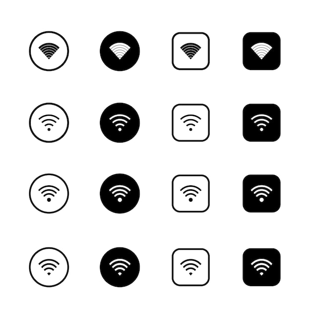 Vector wifi icon set wifi icon transparent wifi logo vector