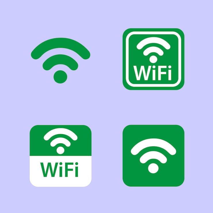 Vector wifi icon set