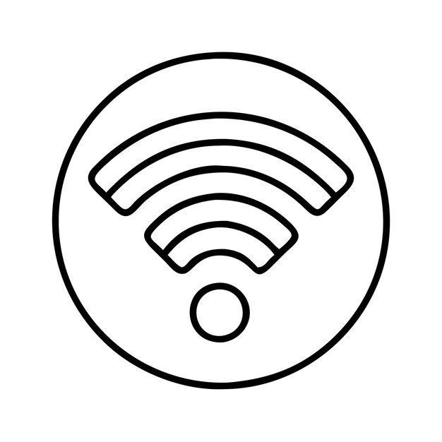WiFi-icon stijl vector illustratie en modern ontwerp