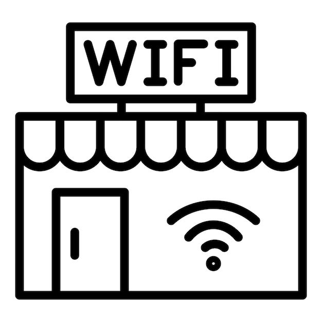 Vector wifi icon style