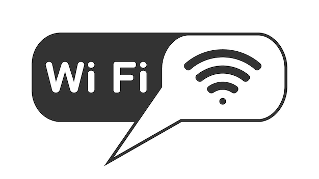 Wifi-logo of simbol geïsoleerd op een witte achtergrond