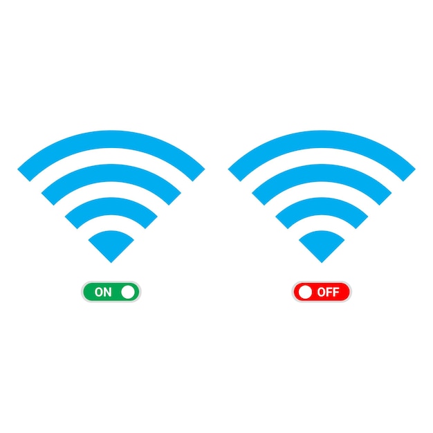 Wifi acceso e spento