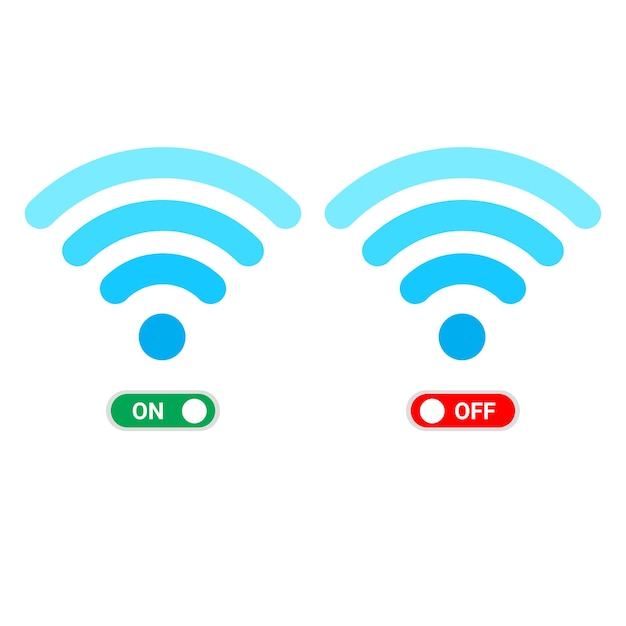 Wifi acceso e spento