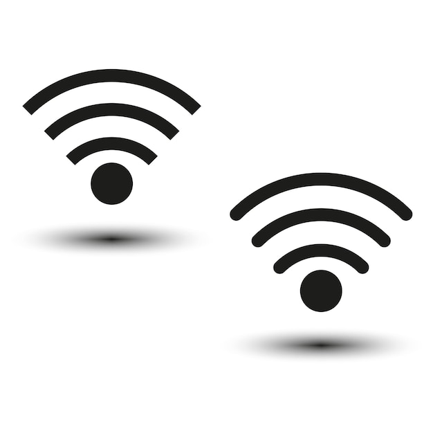 Wifi-pictogrammen. Vector illustratie.