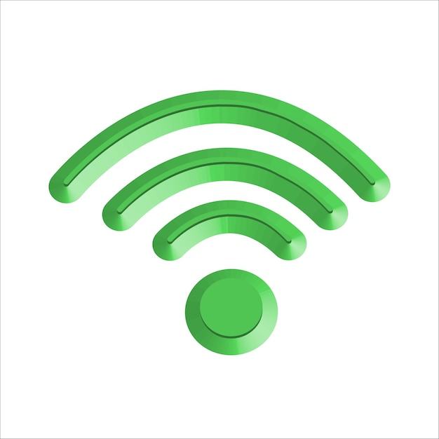Wifi-pictogramverbinding 3D realistisch