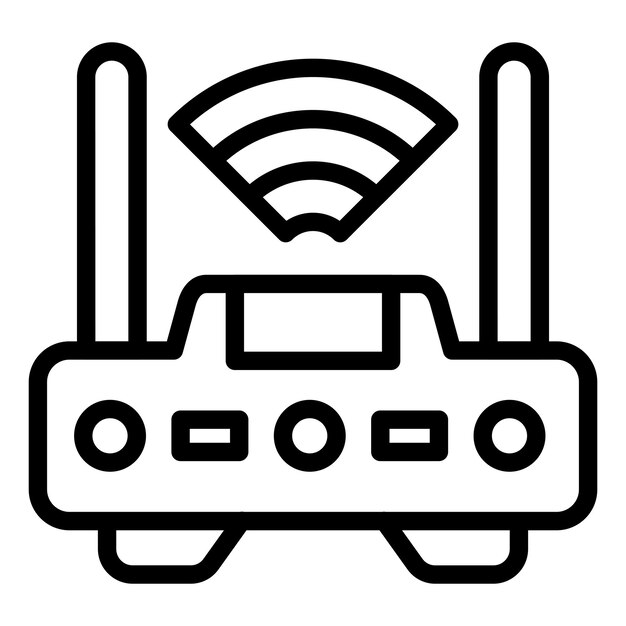Wi-Fi ルーター アイコン スタイル