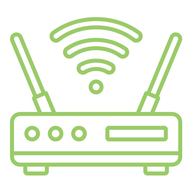 Vector wifi router icon style