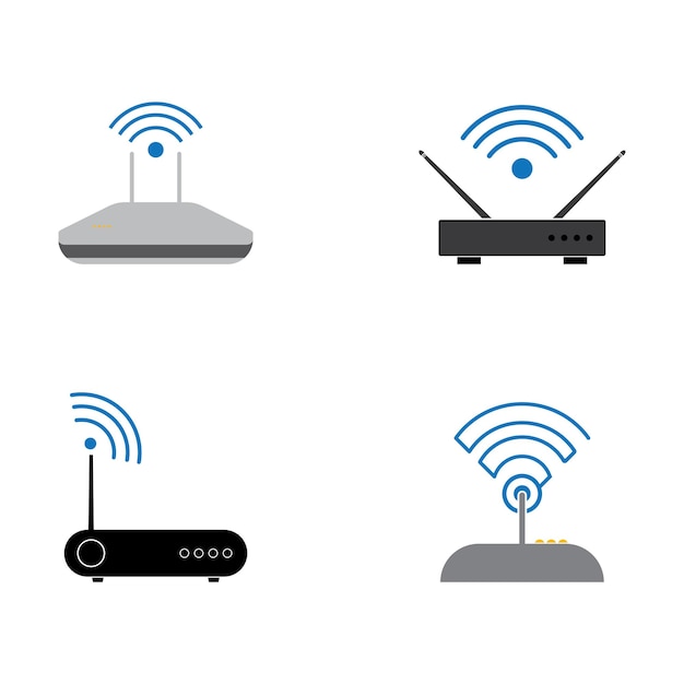 Vettore icona del router wi-fi