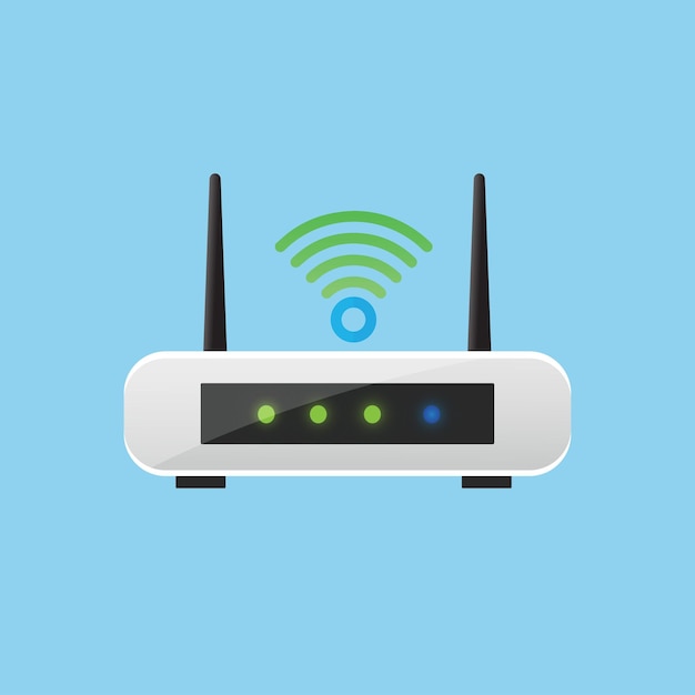 Wifi-router illustratie