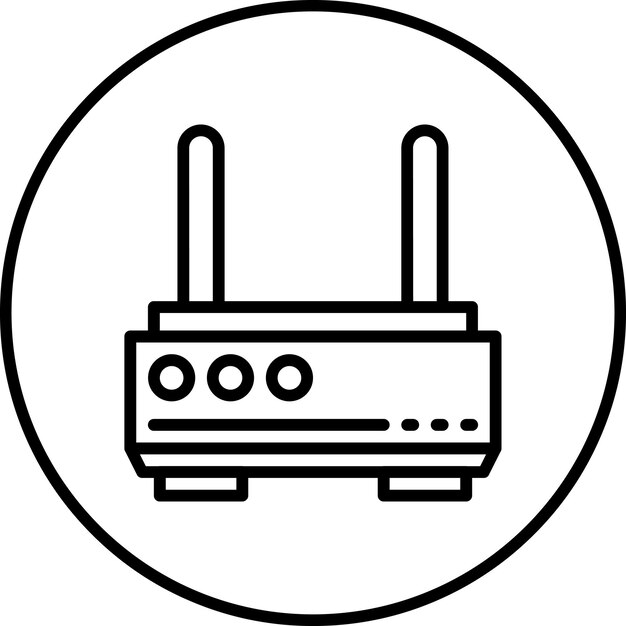 Wi-Fi ルーター ベクトル アイコン イラスト スマートホーム アイコンセット