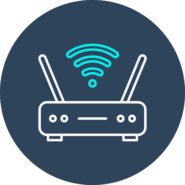 Wifi Router vector icoon Kan worden gebruikt voor Smart City iconset