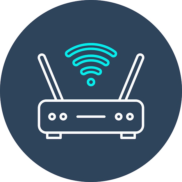 Wifi router vector icoon kan worden gebruikt voor smart city iconset