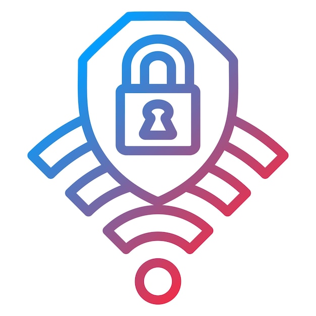 wifi security icon style