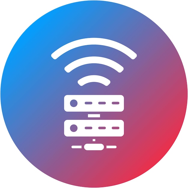 Wifi-server icoon vector afbeelding Kan worden gebruikt voor Web Hosting