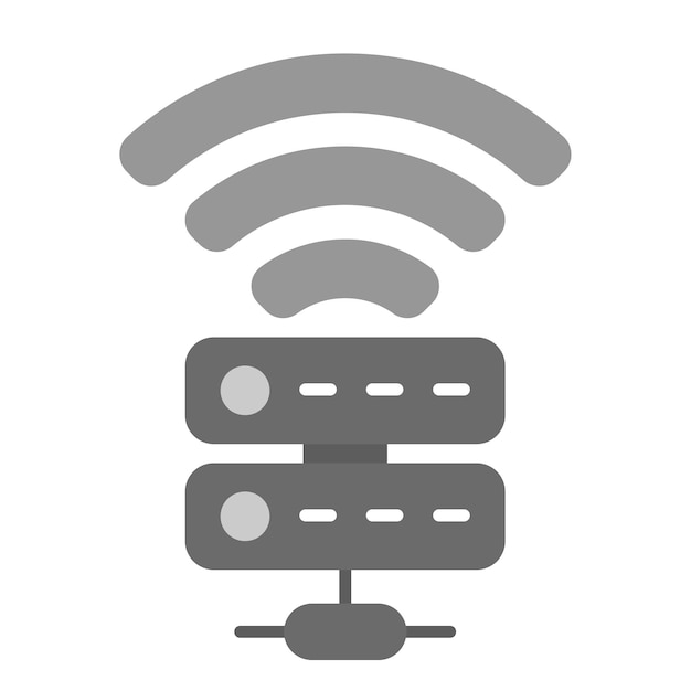 Wifi-server icoon vector afbeelding Kan worden gebruikt voor Web Hosting