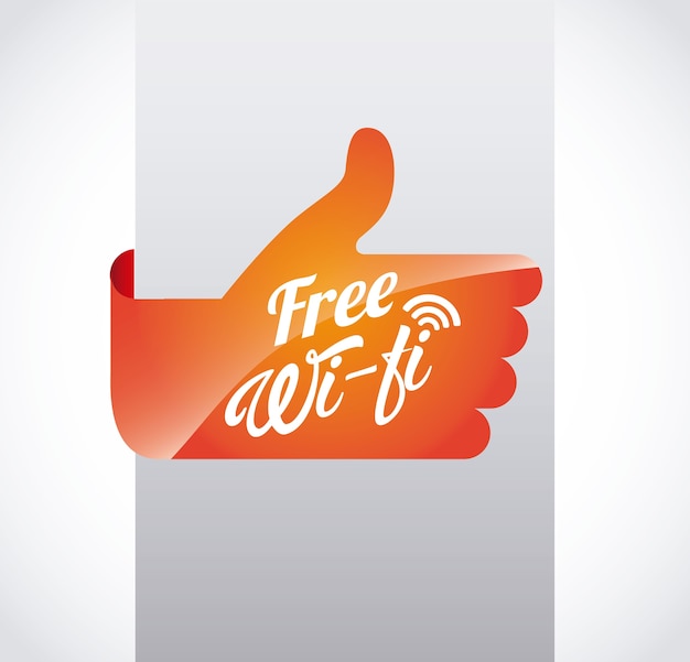 Vector wifi-service ontwerp