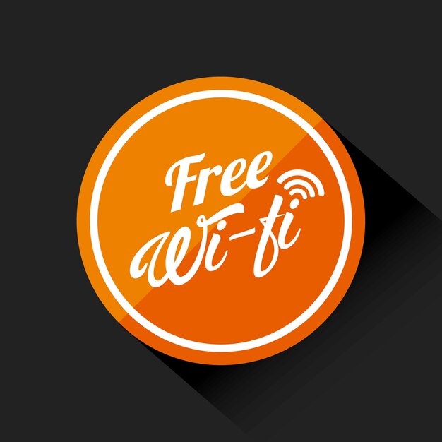 Vector wifi-service ontwerp