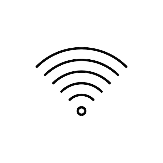 Вектор набора логотипа сигнала Wi-Fi