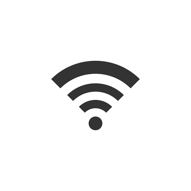 흑인과 백인 Wifi 기호 아이콘