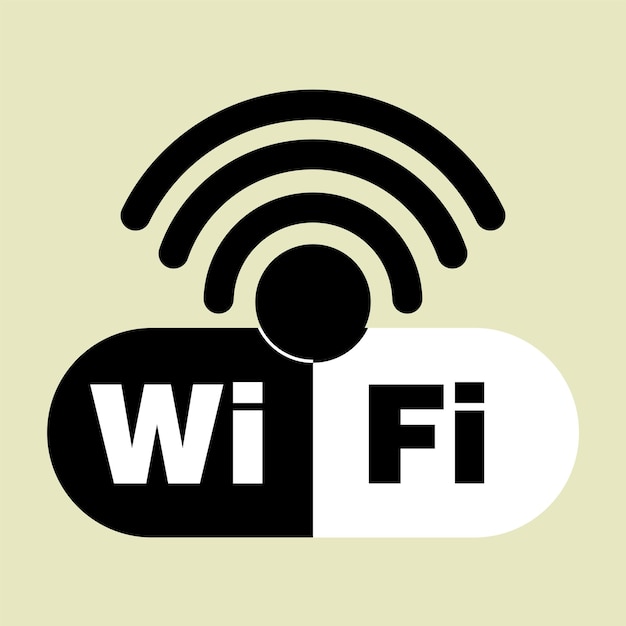 Вектор Символ wi-fi в плоском дизайне