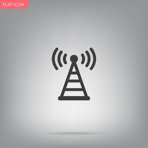 Wifi symbol vector illustration on gray background Eps 10