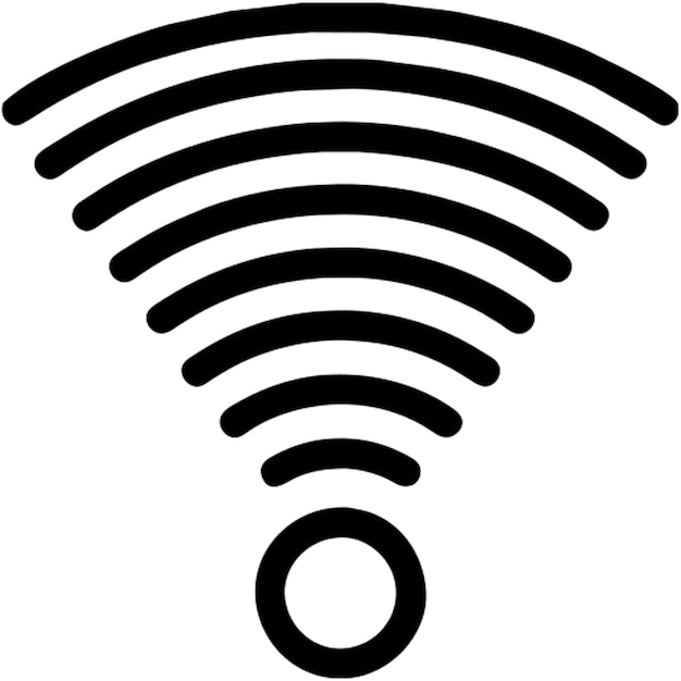 Wifi-verbindingssymbool icoon