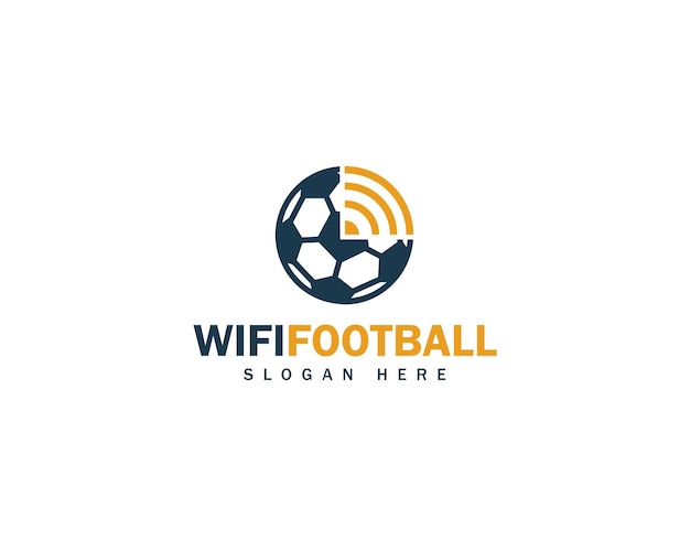 Wifi Voetbal Logo Icoon