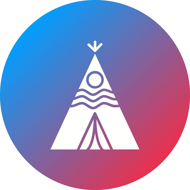 Wigwam icoon vector afbeelding Kan worden gebruikt voor type huizen