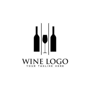 Handel af hebben oosters Wijn logo vector sjabloon | Premium Vector