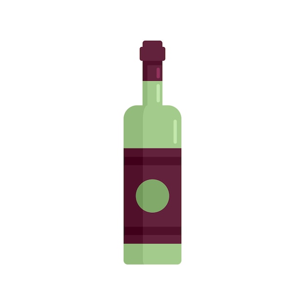 Wijnglas pictogram Vlakke afbeelding van wijnglas vector pictogram voor webdesign