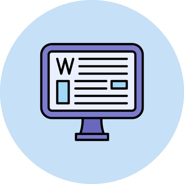 Vector wikipedia icon vector image can be used for productivity