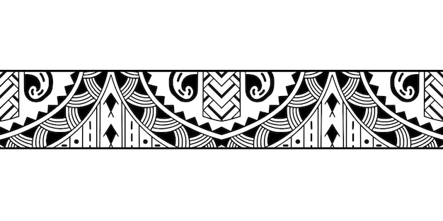 Wikkel rond arm Polynesische tattoo ontwerp Patroon aboriginal samoan Vector illustratie eps10