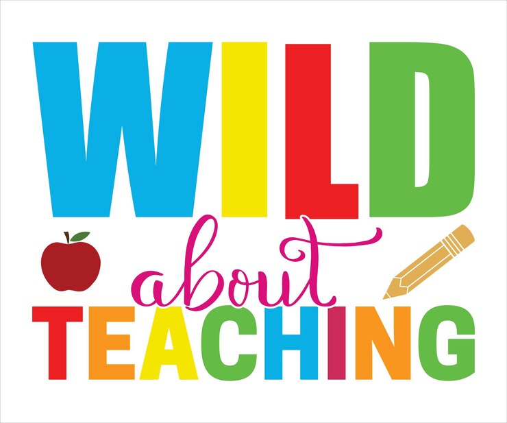 Vector wild about teaching tshirt