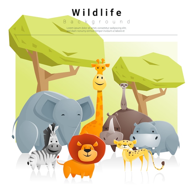 Wild animal background