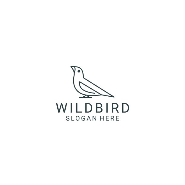 Vector wild bird logo ontwerp pictogram vector