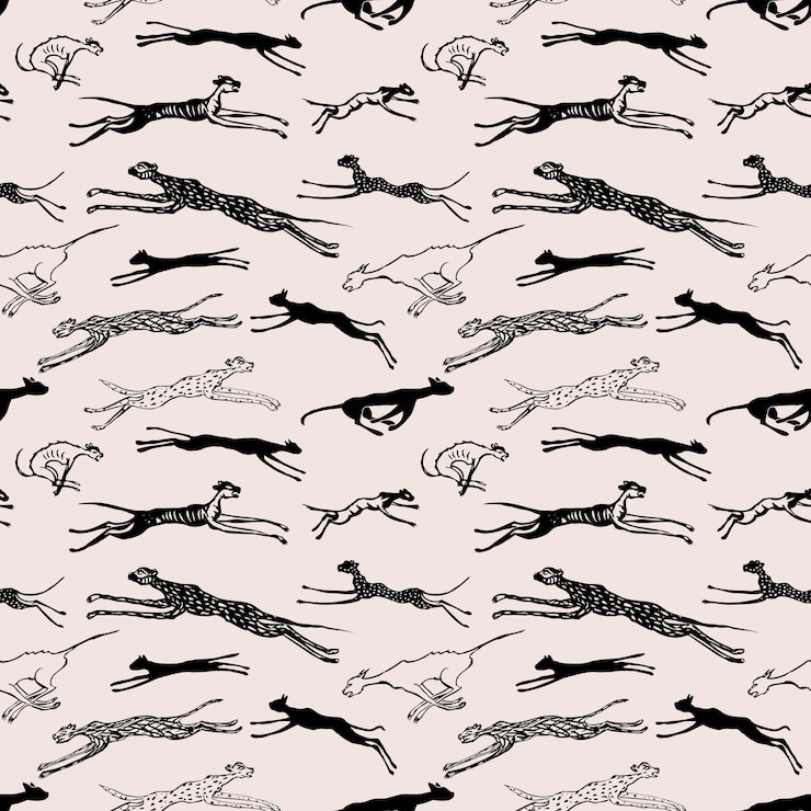 Vector the wild cats are running