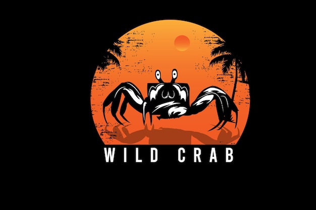 Wild crab color orange and yellow