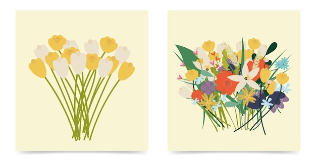 Wild flowers cards