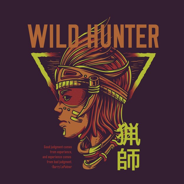 Vector wild hunter