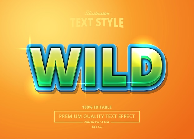 Effetto testo wild illustrator