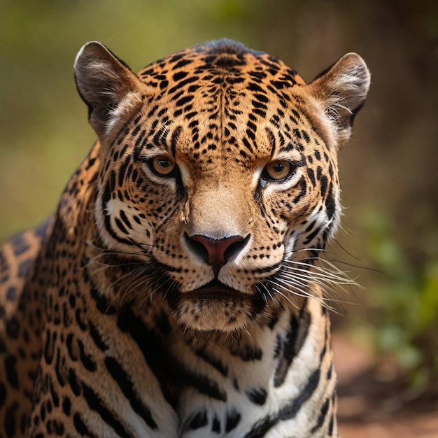 Vector wild jaguar animal in african