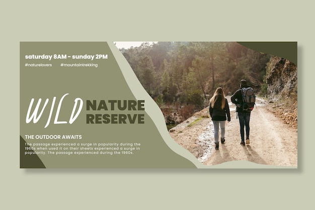 wild nature banner template
