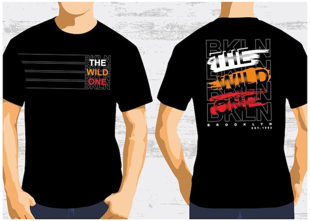 Vector the wild one typography design for print tshirt