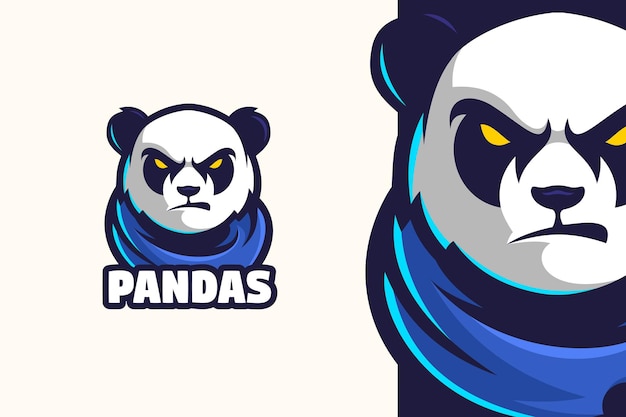 Wild Panda Logo Mascot Character