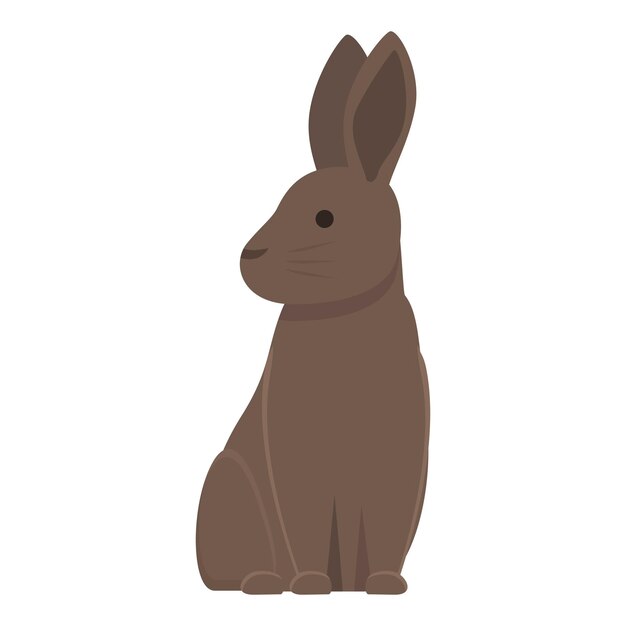 Vector wild rabbit icon cartoon vector easter pet cute animal